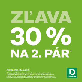Zľava 30 % na druhý pár obuvi v Deichmanne! 