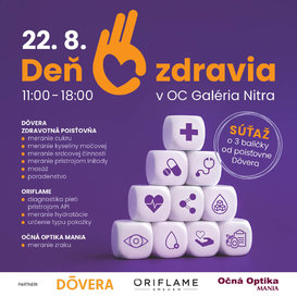 Pozývame vás na Deň zdravia v OC Galéria Nitra!