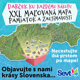Mapa Slovenska ZADARMO k vášmu nákupu