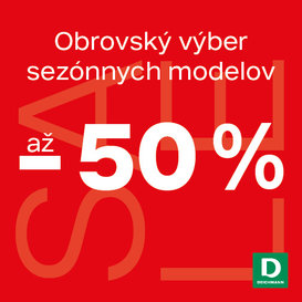 SEZÓNNY VÝPREDAJ V PREDAJNIACH DEICHMANN!