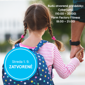 Zatvorené 1.9.