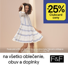 25 % zľava s Clubcard